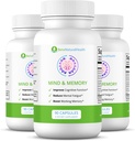 Ben's Natural Health Mind & Memory Supplement, Nootropic Brain Support med Rhodiola, Green Tea, Cloves & Quercetin, 90 Capsules, 3 Pack