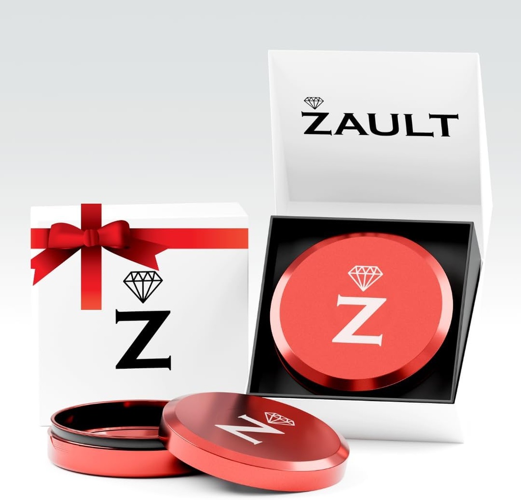 Patrator Zyn Metal Can, Aluminium Zyn Container & Holder, Snus Tin för Zyn Pouches, med Deluxe Gift Box För Honom/Men/Husband/Boyfriend (Red)