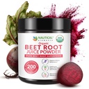 Beet Juice Powder Organic - Cold Pressed - 20:1 Concentrate - Concentrated Beet Root Powder - Nitric Oxide - Circulation Support - 57 portioner Beet Root Supplement - 7oz