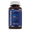 AgeImmune Nattokinase Supplement 4000 FU 200mg - Enzym - Kardiovaskulärt stöd 120 kapslar - härrör från japanska Natto - Tillverkad i USA utan magnesiumstearat.