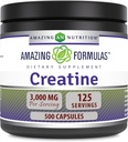 Fantastiska formler Kreatin 3000 Mg Amino Supplement | Kapslar | Icke-GMO | Glutenfri | Made in USA (1 Pack | 500 greve)