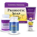 Dietary Supplement for Proper Digestion - Probiotic Balance & Restore Formel - Probiotic Lemon Body Soap och Skin Rescue Probiotic Lotion