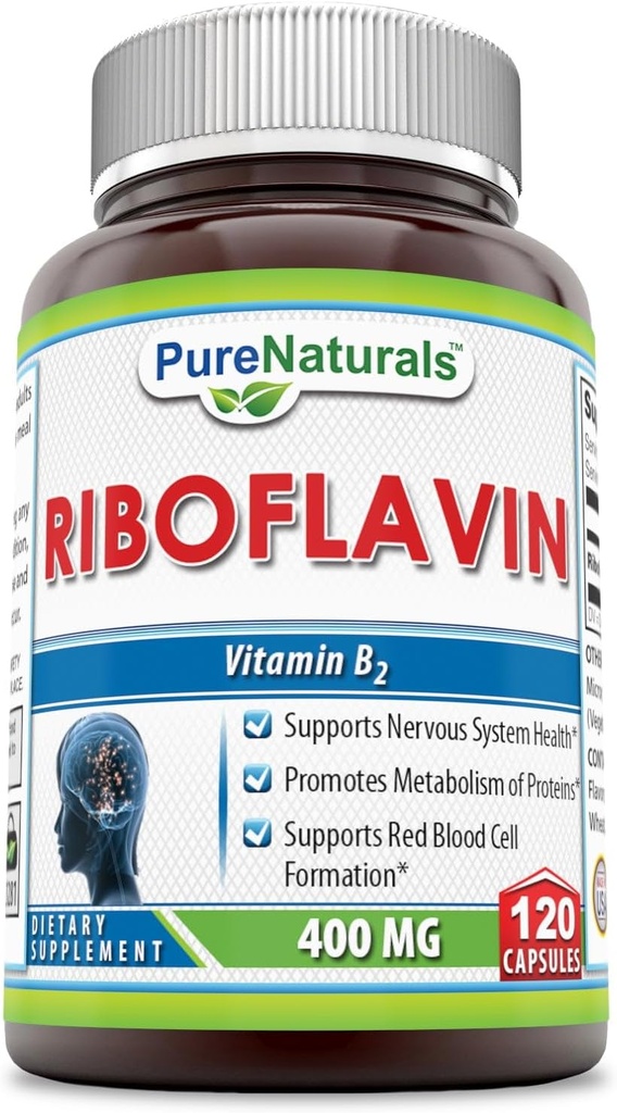 Ren natur Riboflavin 400 Mg 120 kapslar