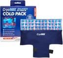 CryoMAX Återanvändbar Cold Pack - 8-timmars långvarig Cold Therapy Ice Pack, Justerbara bärbara kompressband, bäst för smärtlindring, skador, Hip Surgery Swelling och Migraines - T-Shape (1 Count)
