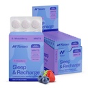 Neuro Melatonin 5mg Sleep & Recharge Mints (144 Pieces) - Snabbupplöst Melatonin Sugar Gratis Mints med Lemon Balm & Chamomile för bättre sömn - Lugn sömntillägg för vuxna - Natt Berry smak