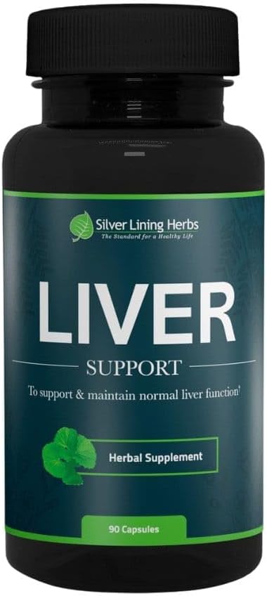 Silver Lining Herbs Liver Support - Herbal Support för att hjälpa till att upprätthålla leverhälsa - naturlig levervård för att stödja immunsystem och allergier - 90 kapslar