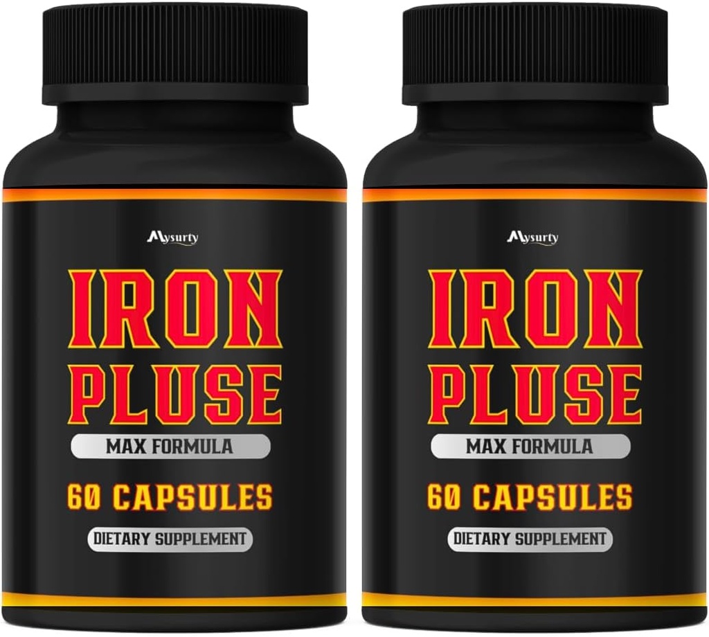 (2 Pack) IronPulse Capsules Max Formula, IronPulse Max Support Capsules, Iron Pulse Pills, IronPulse Pills, Iron Pulse Support Pills, Pack med 2