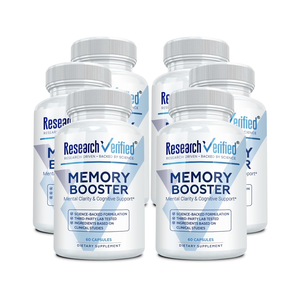 Forskning Verified Memory Booster - Nootropic Supplement - Enhance Cognition and Memory - Lion's Mane, Ginkgo Biloba, BioPerine - 6 Month Supply - Non-GMO - Made in the USA
