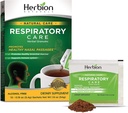 HERBION Naturals Respiratory Care Herbal Granules 10 Ct, för hela familjen, hälsosam andningsfunktion, lindrar hosta, 10 greve, paket med 1