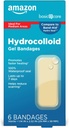 Grundläggande vård Avancerad Fast Healing Hydrocolloid Gel Bandages, Stor, 6 ct
