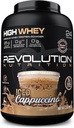 Revolution Nutrition, High Whey, Protein Powder 2LB, Whey Isolate, Gluten Free, Lean Muscle Mass för Män & Kvinnor, 25g Protein Per Scoop, 908 g, 24 portioner (Iced Cappuccino, 2 pund)