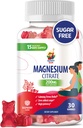 Magnesium Gummies för barn & vuxna - 200mg - Calm Magnesium Chews - Magnesium Citrate Chewable Supplement för Mood & Muscle Support