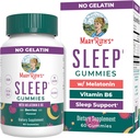 MaryRuth Organics Melatonin Gummies | 5mg Sleep Gummies med vitamin B6 | Tillverkad med organisk Cane Sugar | Avslappning och sömnstöd för vuxna | Vegan | Non-GMO | Gluten Free | 60 greve