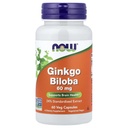 Nu livsmedel Ginkgo Biloba 60mg 24% extrakt, 60 kapslar