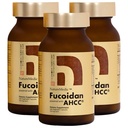 Fucoidan drivs med AHCC® Brown Seaweed Immunity Supplement med hög renhet Organic Mekabu Mozuku Agaricus 3 flaskor - 480 grönsaks kapslar tillverkade i Japan