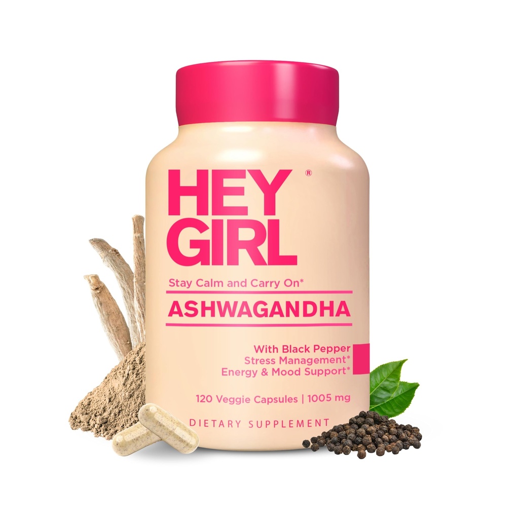 Ashwagandha Capsules 1005mg - Ashwagandha Powder med Organic Black Pepper | 120 Pills Pure Ashwagandha Powder och Root Extract | Natural Mood & Stress Support, Energy, Focus, Thyroid Ashwaganda