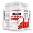 Blodtrycksstöd och hjärthälsokardiovaskulärt tillskott W/Hawthorn, Hibiscus. Nitric Oxide Support för normalt blodtryck stöd W/Vitamin B12 & Folic Acid. Garlic Supplements. 90 CT