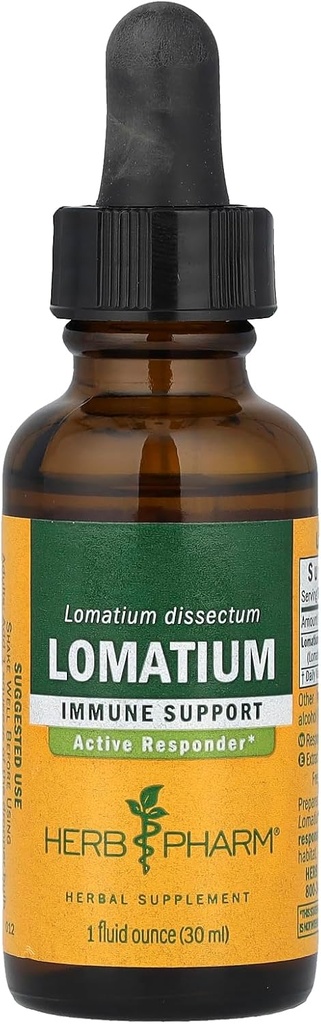 Herb Pharm Lomatium Liquid Extract för Immune System Support - 1 Ounce