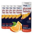 TRUEplus Glucose tabletter, Orange smak - 6X 10ct Tubes