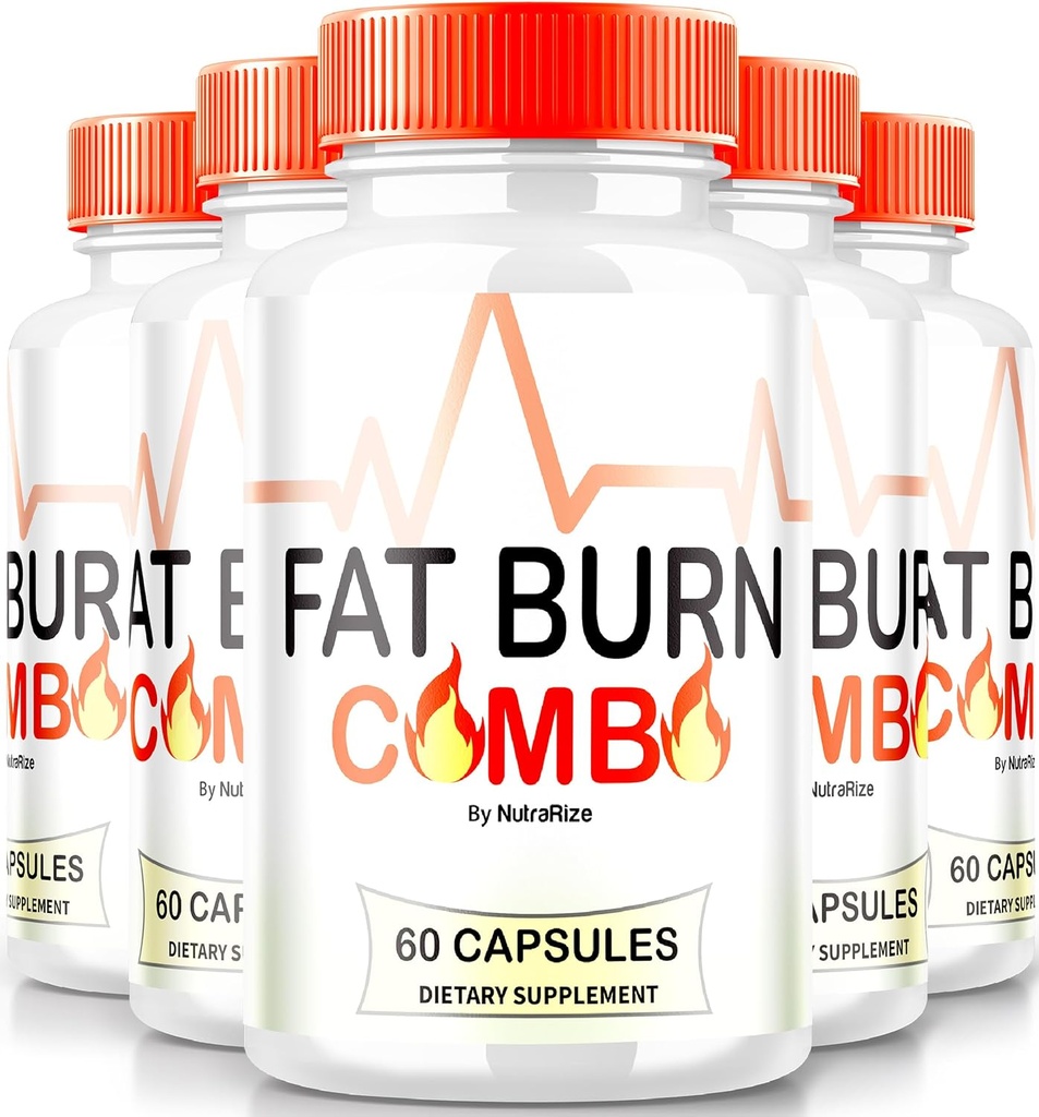 (5 Pack) Fat Burn Combo Capsules, FatBurn Combo Keto Formula, All Natural Weight Loss Supplement för att uppnå hälsosamt utseende kropp, Keto Fitness Pills, Officiella recensioner (300 kapslar)