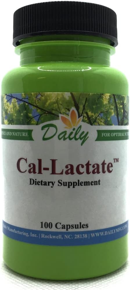 Daily Manufacturing Calcium LactateTM 100 kapslar