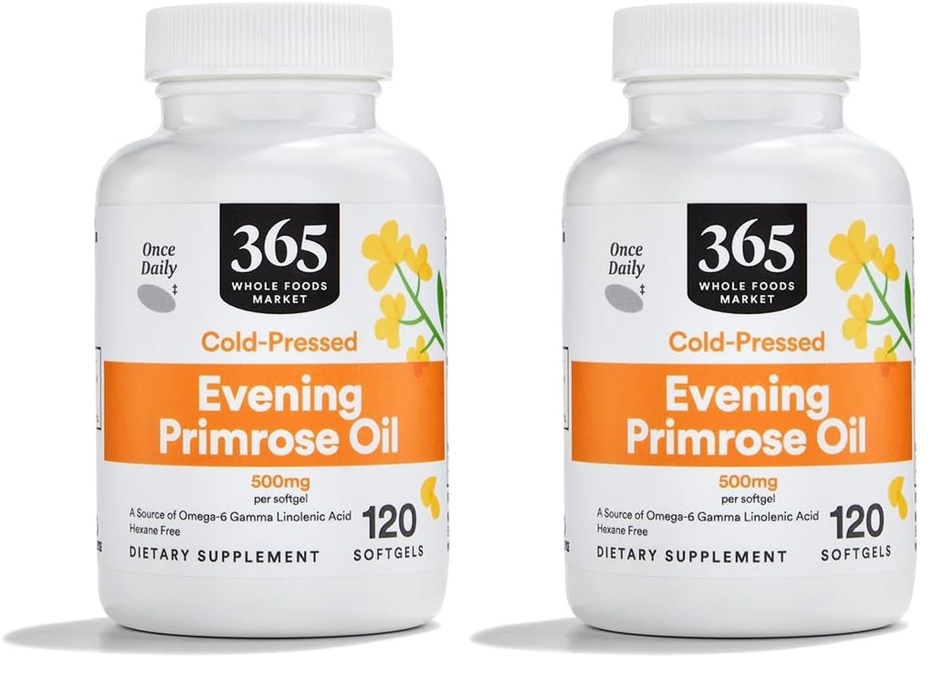 Hela livsmedelsmarknaden, Evening Primrose Oil 500Mg, 120 Softgels (Pack of 2)