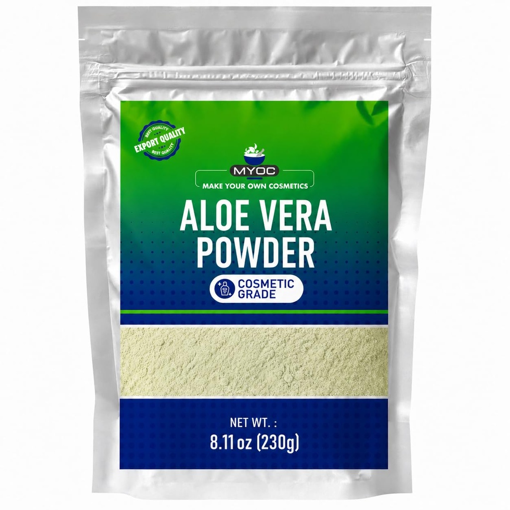 Aloe Vera pulver organisk användning för hud och hårvård - 230 gram (8,01 oz)