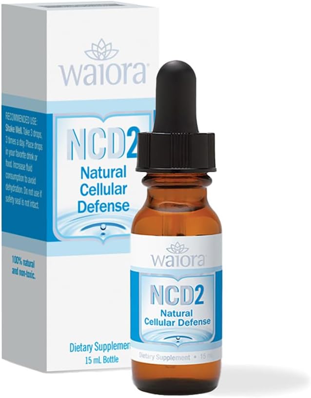 NCD2 av Waiora, aktiverad flytande Zeolite droppar för naturlig kropp rengöring och främja immunstöd och pH balans, Mix i mat / dricka, alla naturliga, EN (0,5 oz) Bott (90 serv)