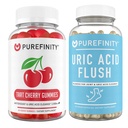 Uric Acid Flush & Cleanse Capsules + Tart Cherry Gummies