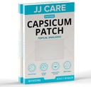JJ CARE Capsicum Patch (40 PCS), 4.7 "x 7.1" Soothing Capsaicin Patch, Capsicum Patches för nacke, axel, muskelsårhet - 8 timmars lättnad