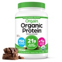 Orgain Organic Vegan Protein Powder, Creamy Chocolate Fudge - 21g Plant Protein, 6g Prebiotic Fiber, Low Net Carb, No Lactose Ingredients, No Added Sugar, Non-GMO, För Shakes & Smoothies, 2,03 lb