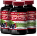 Förstärka din naturliga uthållighet - RESVERATROL SUPREME COMPLEX - Resveratrol Extract med Goji Berry, Acai, Noni, Pomegranate, Mangosteen, Superfruit Blend, Antioxidant, Immune Support, 3 Bot 180 Caps
