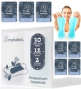 MyHalos 44 pcs- Häxa Hazel Wipes & Perineal Ice Packs för Postpartum, Hemorrhoids & C Section Ice Packs för Postpartum -30 Alcohol Free Witch Hazel för Postpartum Care & Hemorrhoids Cold Postpartum