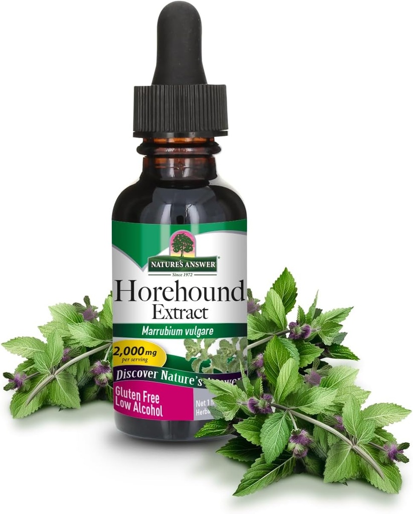 Naturens svar Horehound med organisk alkohol, 1-Fluid Ounce