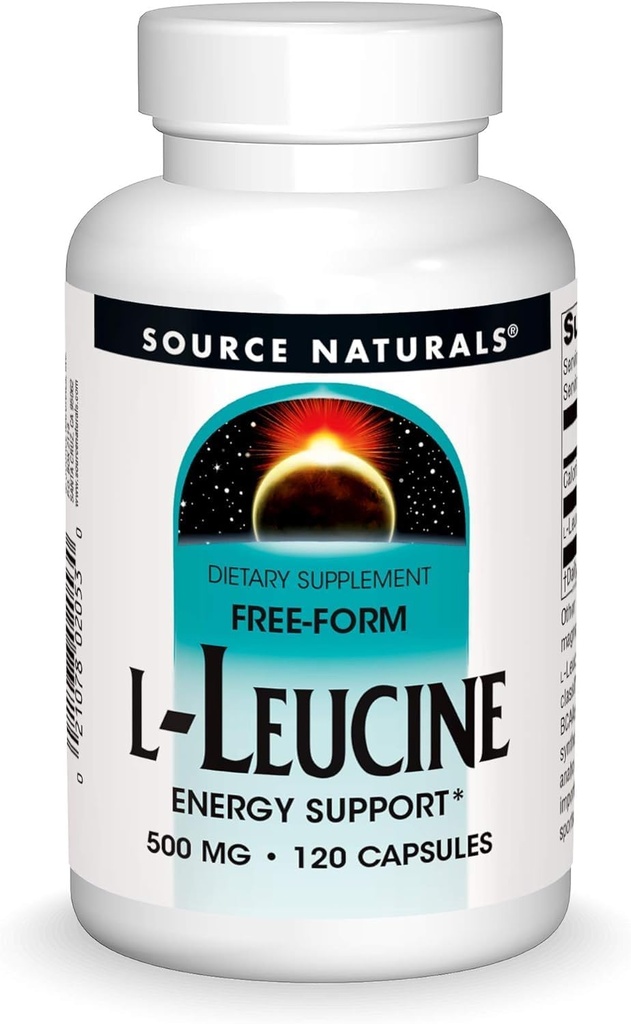 Källa Naturals L-Leucine, 500mg, 120 kapslar
