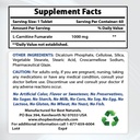 Bästa naturliga L-karnitin 1000mg & L-Glutamin 1000mg