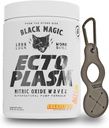 Black Magic Ecto Plasm - Sherbet Pop - Handgjord Pump Igniter, Ökad Hydration & Vascularity (400g, 20 Scoops) med Enbanc Health Keychain