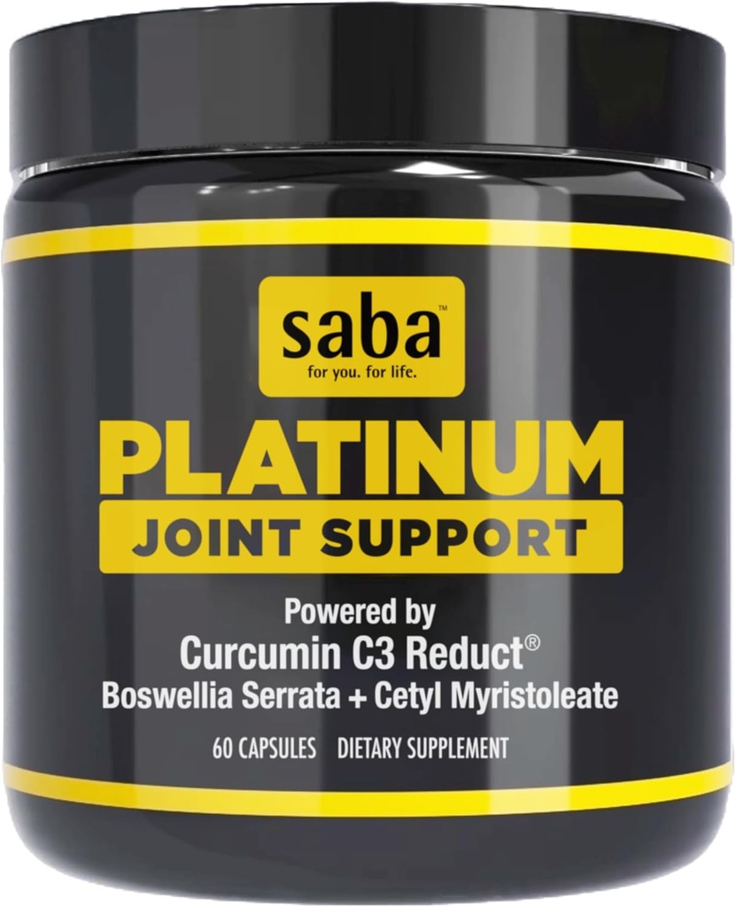 Saba Platinum: Gemensamt stöd - Fast-Acting och Potent Formel - 60 kapslar