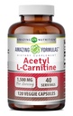 Fantastiska formler Acetyl L-Carnitine Hcl Supplement | 500 Mg Per Servering | 120 Veggie kapslar Supplement | Non-GMO | Gluten Free | Made in USA