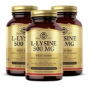 Solgar L-Lysine 500 mg - 100 vegetabiliska kapslar, Pack of 3 - Skin & Tissue Support - Icke-GMO, Vegan, Kosher, Glutenfri - 300 Totalt portioner