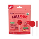 Lolleez Organic Lollipops för barn öm hals lindring, Variety Pack Perfekt för lugnande ont i halsen medan man smakar bra, jordgubbar, Watermelon & Orange Mango, 28 greve