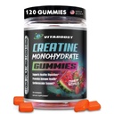 Kreatin Gummies 5g- naturlig kreatinmonohydrat för män och kvinnor-läcker jordgubbsvattenmelon smak-öka styrka, energi och muskeltillväxt- Vegan Pre Workout Gummies - Gjord i USA