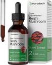 Horbäach Reishi Mushroom Extract Tincture | 2 Fl Oz | Liquid Drops | Ganoderma Lucidum | Vegetarisk, alkoholfri | Non-GMO, Gluten fri tillägg