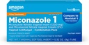 Grundläggande vård Miconazole Nitrate Vaginal Insert 1200 mg och Miconazole Nitrate Cream 2 Combination Vaginal Yeast Infection, White, 0.32 Ounce (Pack of ), 1 Count