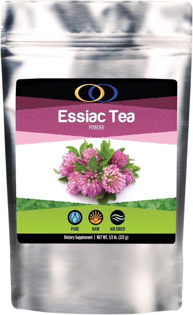 Optimalt organisk ESSIAC Tea 8 Herb Powder - USA & EU Organiskt odlade Finely Ground Herbs! - Rene Caisse's Prized Recipe med Sheep Sorrel Roots!