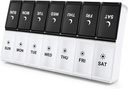 DANYING Extra Large Pill Organizer 2 gånger om dagen, XL Weekly Pill Box 2 per dag, AM PM Pill Case, Day Night Pill Container 7 Day, Vitamin Case Twice a Day