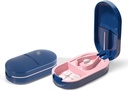 Pill Cutter Splitter, Compact Pill Cutter för små piller, Precision Pill Splitter för tabletter och vitaminer, Portable Pill Splitter för resor och daglig användning (Blå)