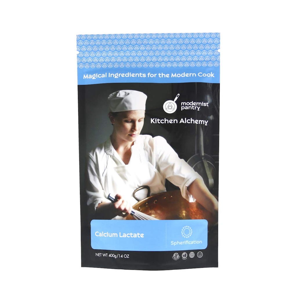 Rent kalciumlaktat Non-GMO Vegan OU Kosher Certified - 400g/14oz