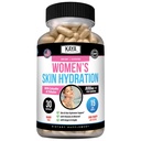 Kaya Naturals Skin Hydration Vitaminer - Kvinnliga piller - Hud Enhancer Capsules - Hydration Booster för kvinnor - främjar ökad energi, humör och uthållighet - Minskning i torrhet - 30 Veggie kapslar
