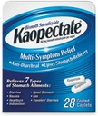 Kaopectate Multi-Symptom Anti-Diarrheal & Upset Stomach Reliever, 28 Caplets, White